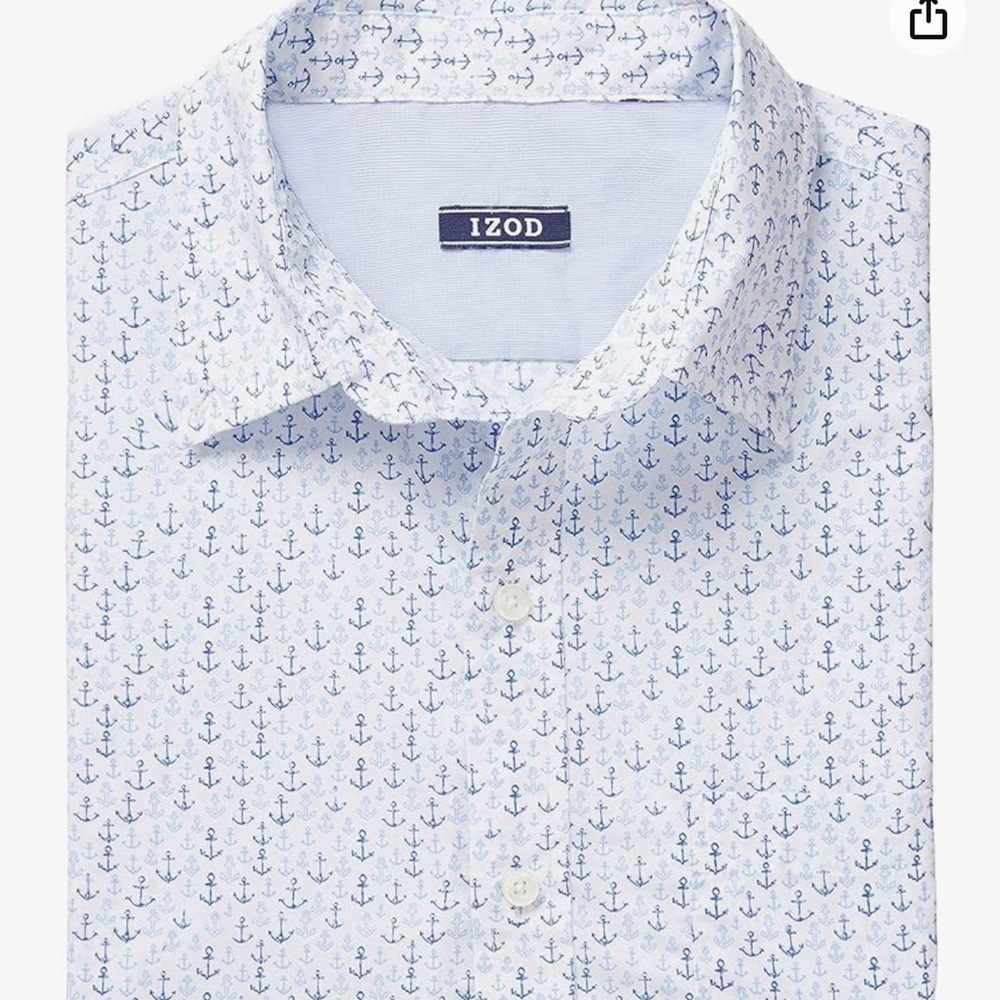 IZOD Men’s Short Sleeve Button Down